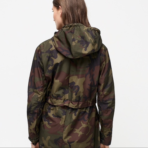 J. Crew perfect raincoat in Camo - Picture 2 of 7